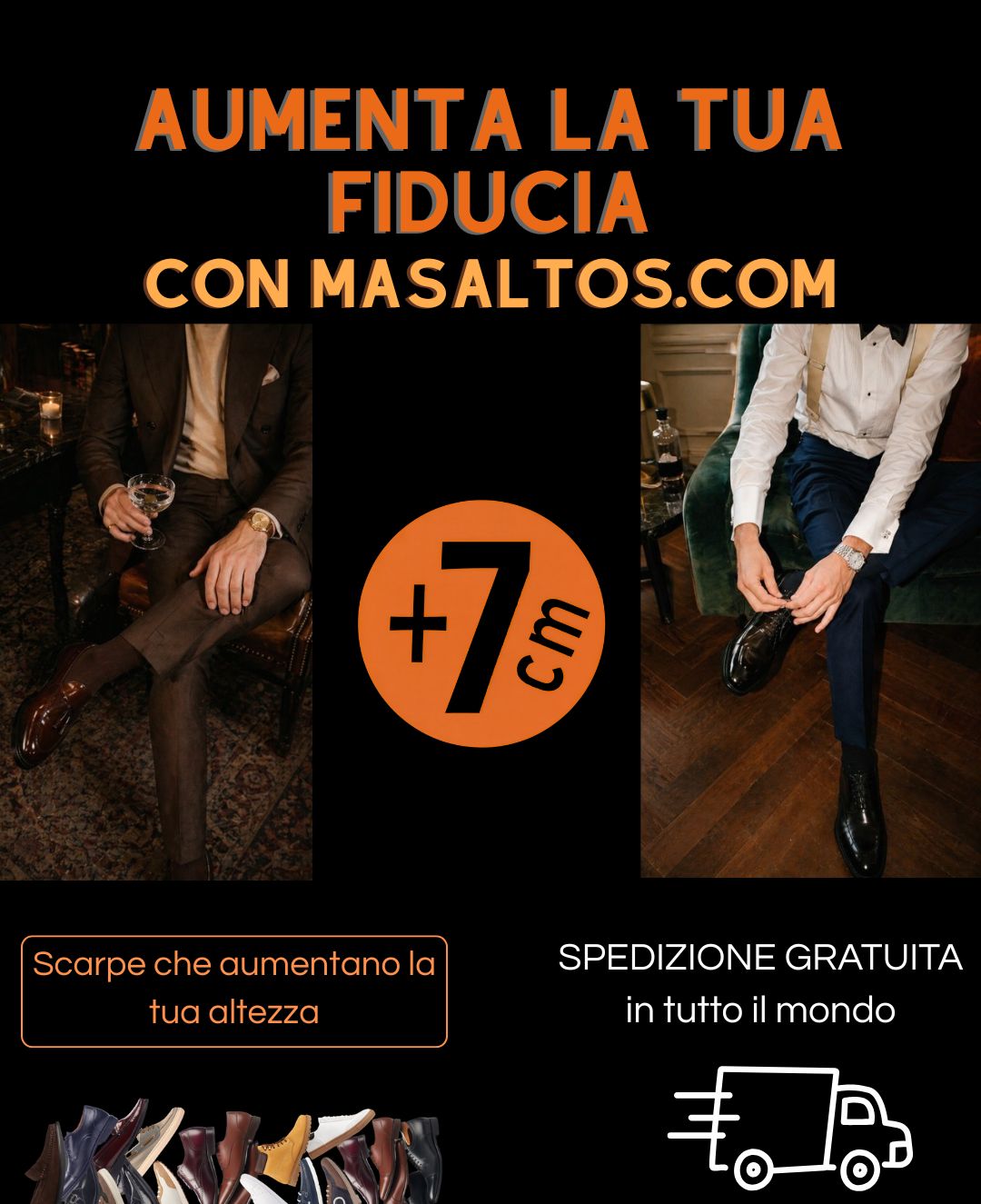 Scarpe per essere pi&ugrave; alto